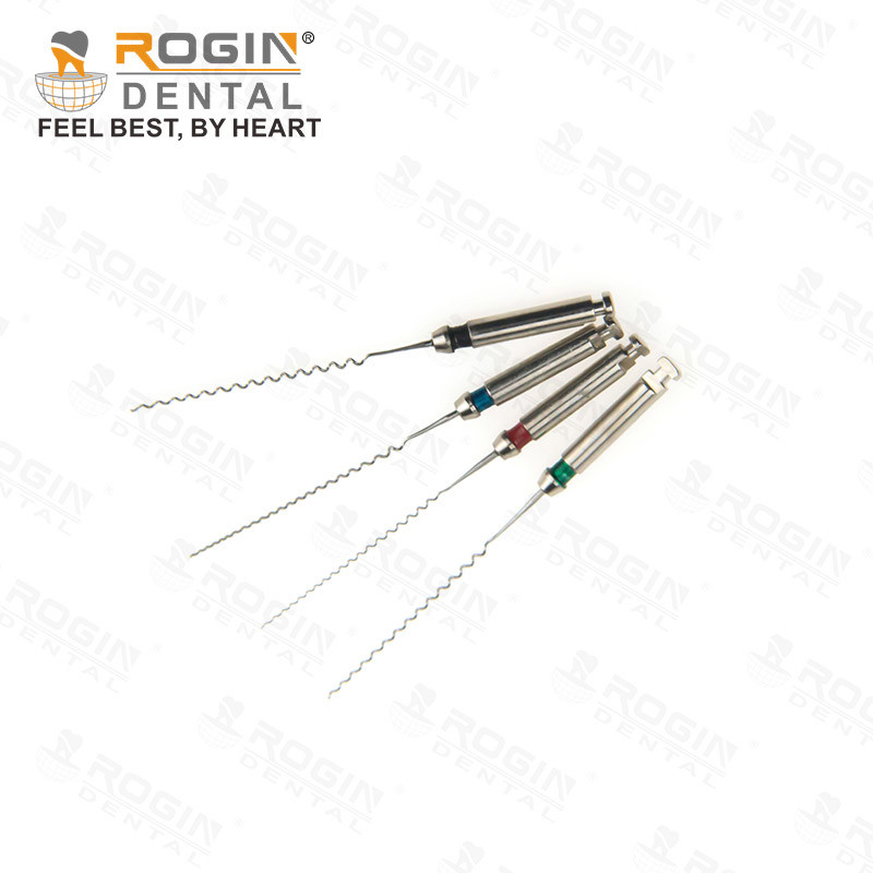 Dental Medical Tools Close Spring 21mm Red Stainless Steel Paste Carriers Files For The Root Canals