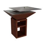 Charcoal Wood Fired Corten Steel BBQ Grill With Ash Tray Outdoor Cooking