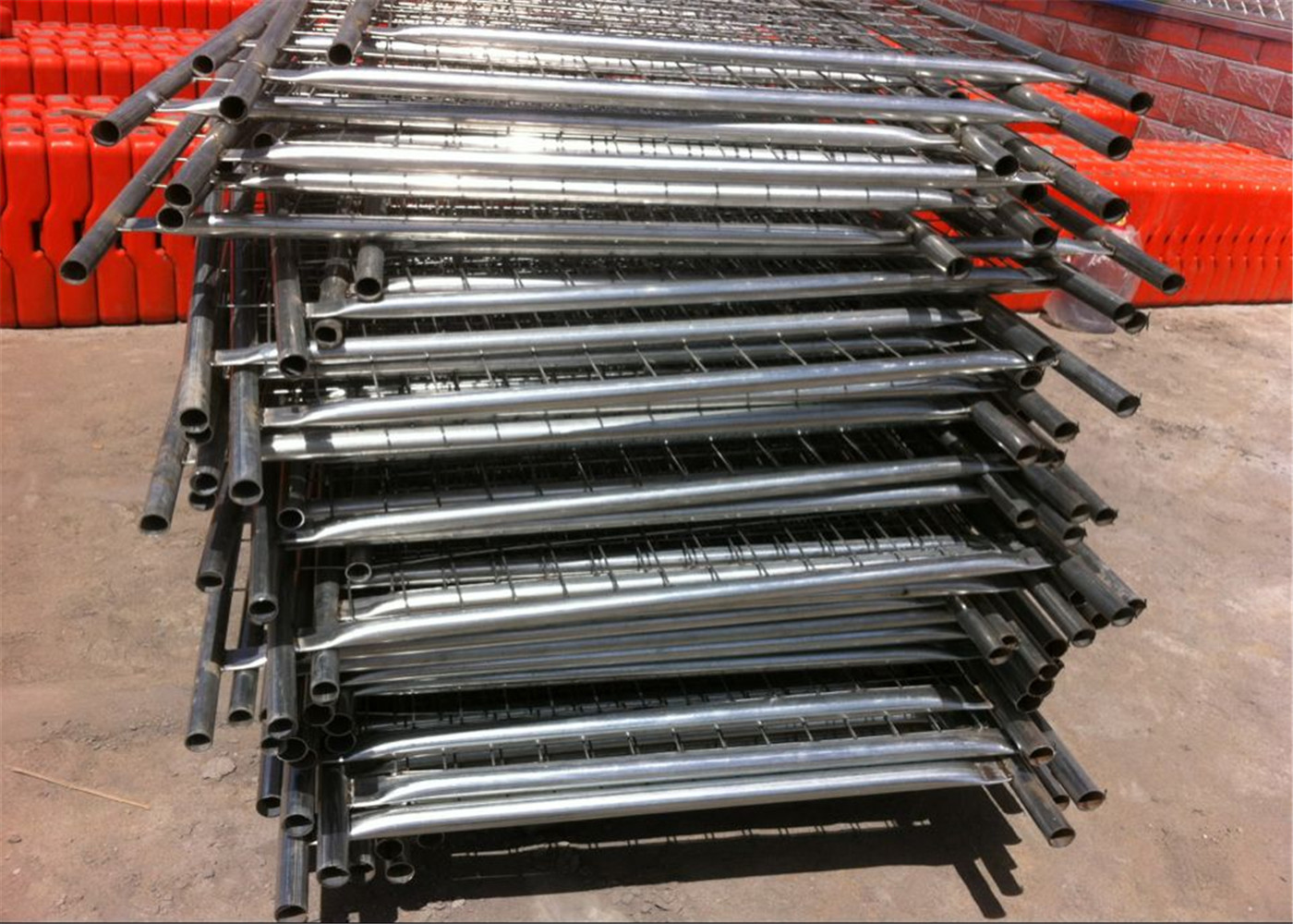 Outdoor Crowd Control Barriers Construction Fence Panels High Security