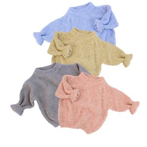 Quality Speckled Long Sleeve Chunky Knit Sweater 100% Cotton Kids Cosy Knit Wear Pullover For Neutral Baby wholesale