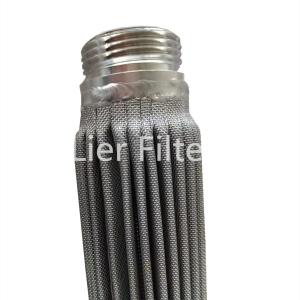 China high dirt holding capacity Stainless Steel Sintered Filter Element Folded on sale