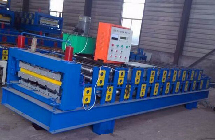 Easy Installation Double Layer Roll Forming Machine , Tile Forming Machine