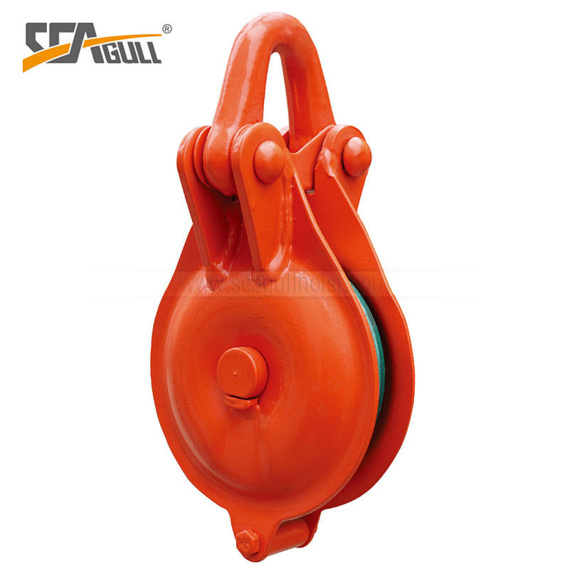 YBO Type 0.5 ton to 5 ton Marine Sheave Block Pulley Eye Wire Block , Yarding Block , lifting equipment