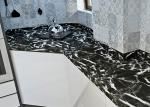 Concise Waterproof Marble Pattern Self Adhesive Wallpaper Heat Insulation