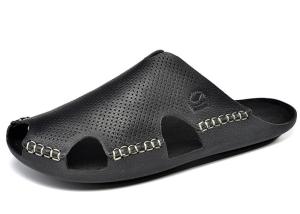 Quality Daily Leisure Mens Leather Slippers Flip Flops Mens Sandals And Slippers wholesale