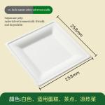 7/9/10 Inch Disposable Bagasse Sugarcane Dinner Plates for Wedding Birthday