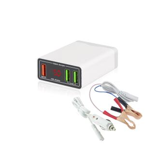 Quality Motorcycle Truck DC Converter With Battery Clip 12V 24V to 5V QC3.0 USB Charger Power Adapter wholesale