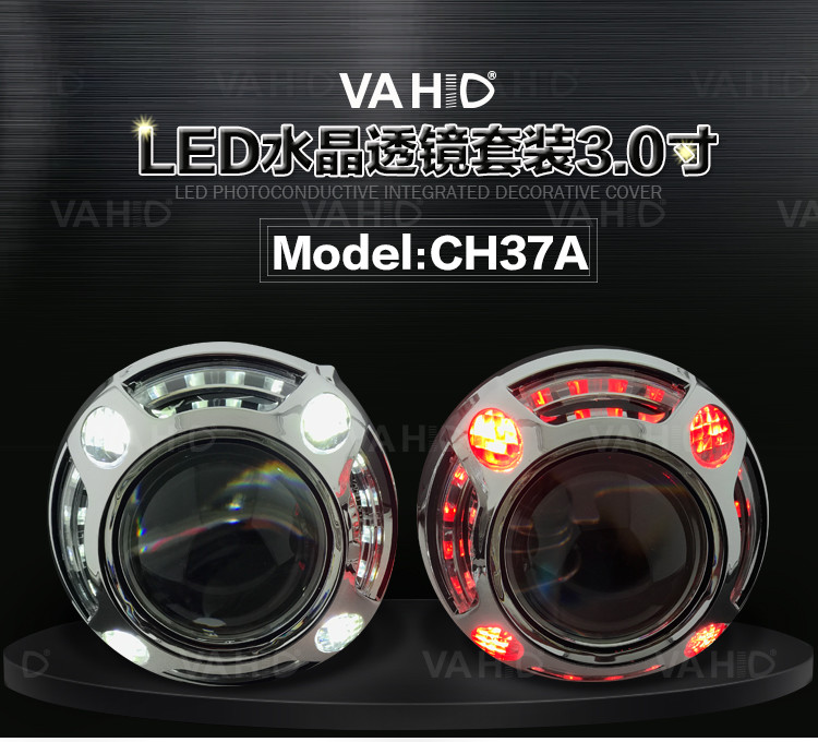 CH37A 3.0inch Crystal angel eye Bixenon Car hid xenon projector kit