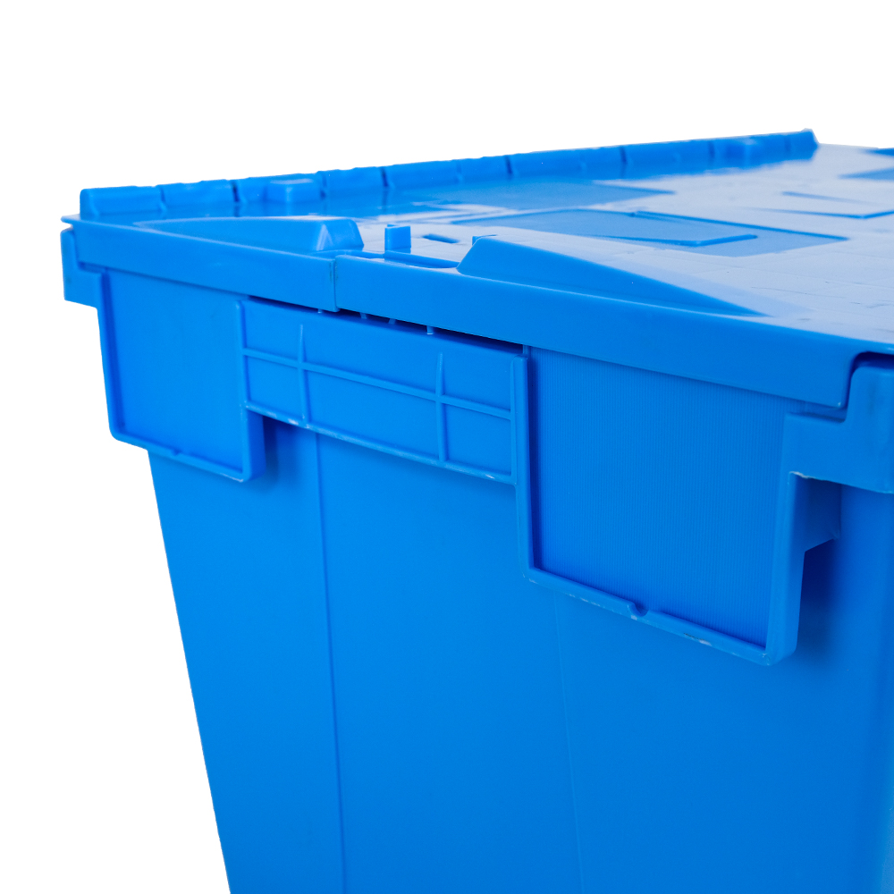 Warehouse Distribution Container Stackable Plastic Moving Crate with Customized Color