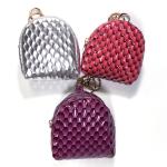 ODM Small Backpack Keychain , Glitter Leather Mini Coach Purse Keychain