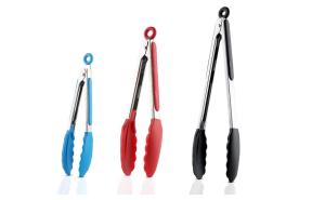 Quality CIQ Approved Silicone Food Tongs , PVC Free Metal Kitchen Tongs wholesale