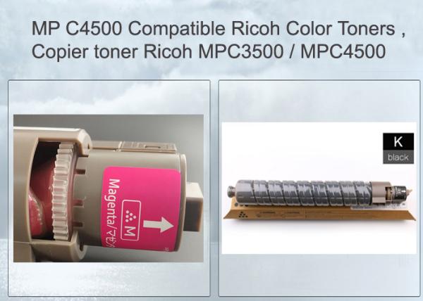 Black Print Toner Cartridge MP C4500 884930 For Ricoh Aficio C4540 / LD445c
