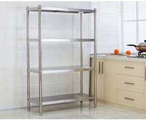 Quality Collapsible Stainless Steel Display Racks / Storage Supermarket Heavy Duty Industrial Shelving wholesale