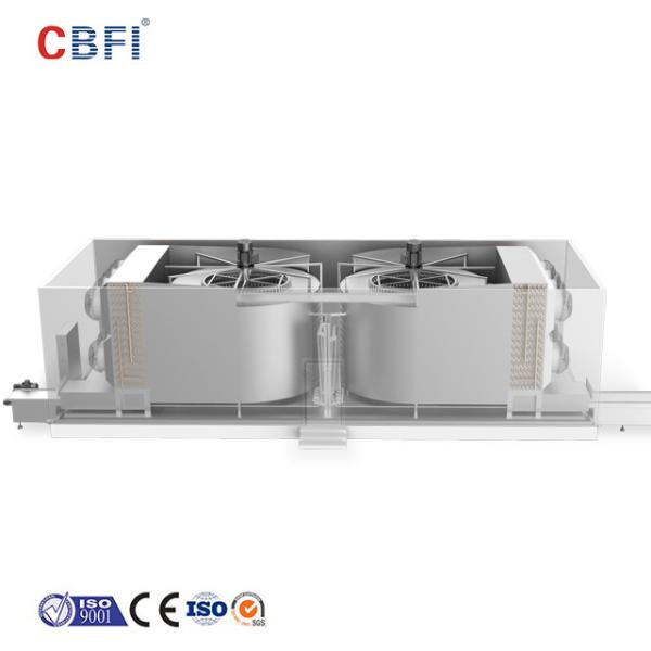 220V 50HZ 380V 50HZ Double Spiral Freezer With 1200mm~4550mm Cage Diameter For