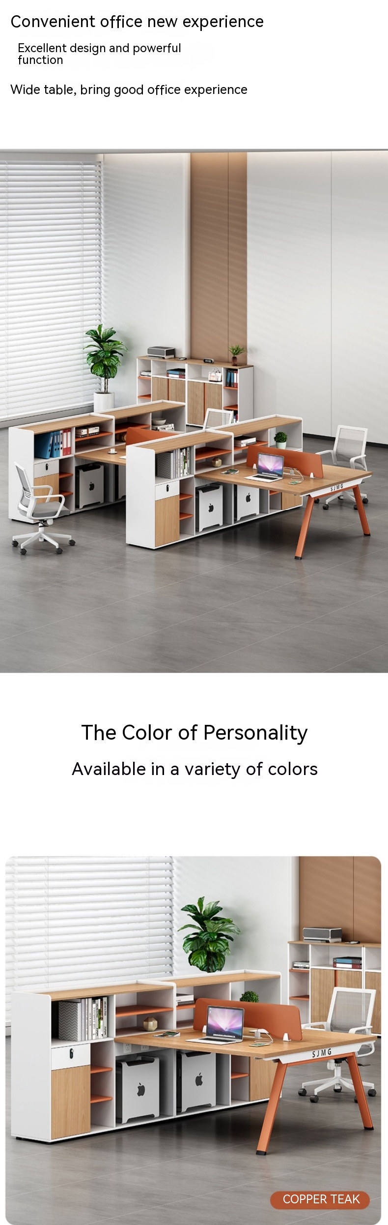 Simple Modern Staff Seat Work Table Office 6 Four 4 People Office Desk Style Modernity