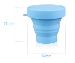 Quality Flexible Bpa Free Silicone Water Cup With Lids For Kids , Adults Toothbrush Cup wholesale