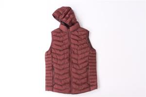 Quality Autumn Winter Men'S Padded Utility Gilet Vest burgundy black Reversible Puffer Vest wholesale