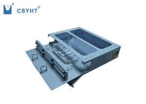 Quality Aluminum FTTH Outdoor Fiber Patch Panel ODF 48 Port With Transparent Cover wholesale