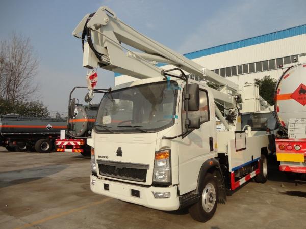 HOWO 8-24 Meters Height Aerial Work Platform Arm Lift Bucket Truck 8 Tons Diesel