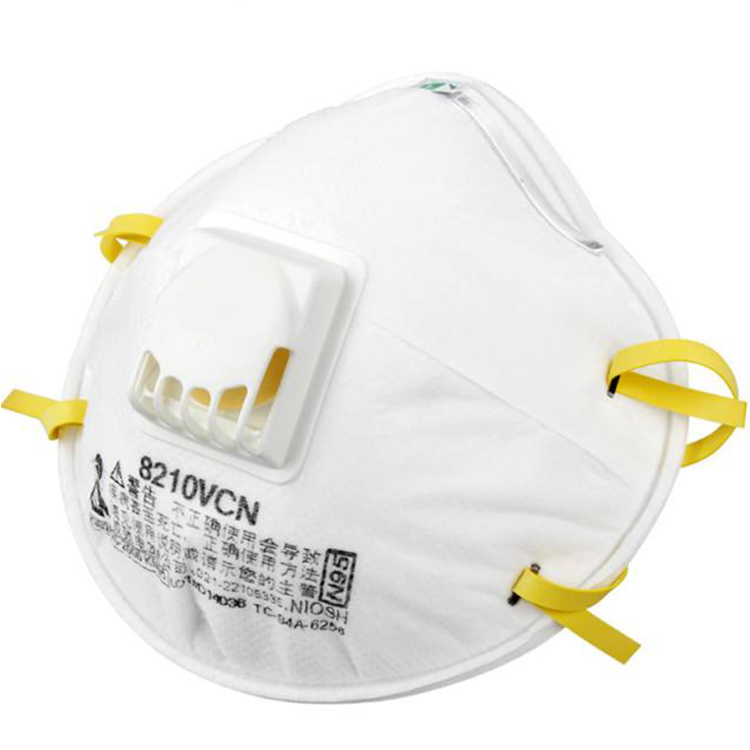 Earloop N95 Disposable Dust Disposable Carbon Filter Face Mask With Breathing Valve