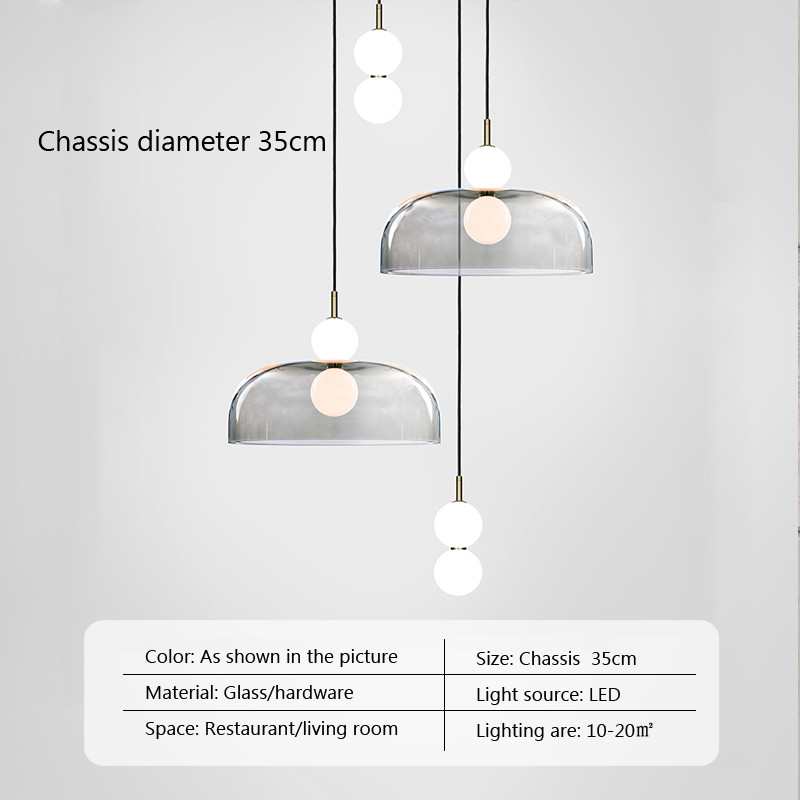 Glass Pendant Light Post-modern Pendant Lamp Bedside Living Room stairwell pendant lights(WH-AP-559)