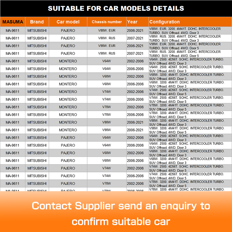 MR990822 4117A025 Hybrid Control Arm for Mazda 2 3 5 6 by MA-9611 MASUMA Left Position