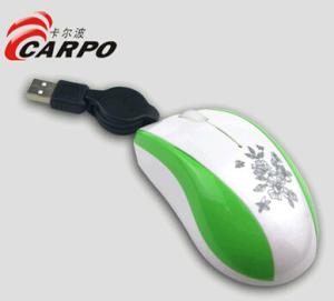 Quality USB retractable cable mouse wholesale