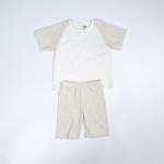 Organic Cotton Family Matching Outfit 190gsm Color Block Raglan Short Sleeves