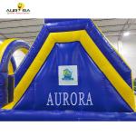 Blue Yellow 0.55mm PVC Giant Inflatable Obstacle Course Jumping Castle Color