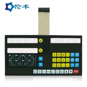 Quality 105*25mm 3V Driver Metal Dome FPC Membrane Switch Overlay For Industrial Equipment wholesale