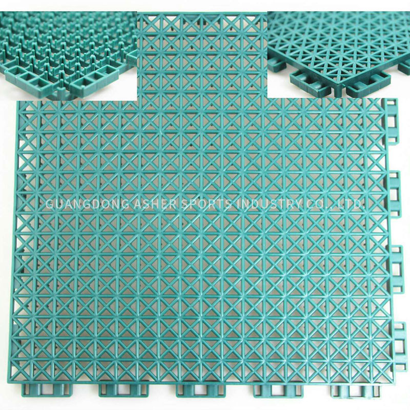 Multifunctional Interlocking Basketball Flooring Recycled PP Tiles Type