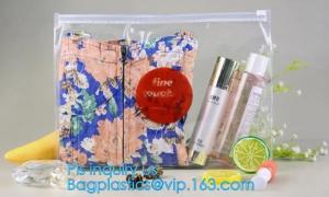 Quality Horizontal Style Top Slider Closure Zip PVC Pack Bag for Tower Clothing Pack Clear and Frosted Sides, PVC / EVA / TPU zi wholesale