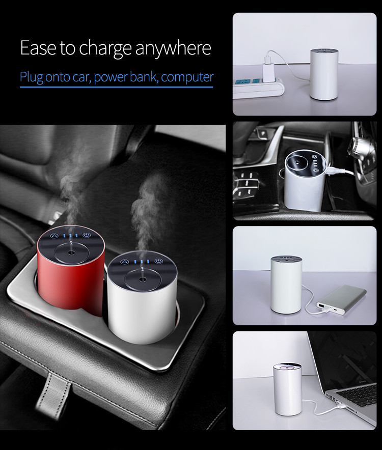Essential Oil Diffuser Car 10ml Rechargeable Usb Aroma Diffuser