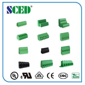 Quality Brass 5.08mm Spacing PA66 300V 10A M3 Screw Terminal Block Connector 14 - 30 AWG wholesale