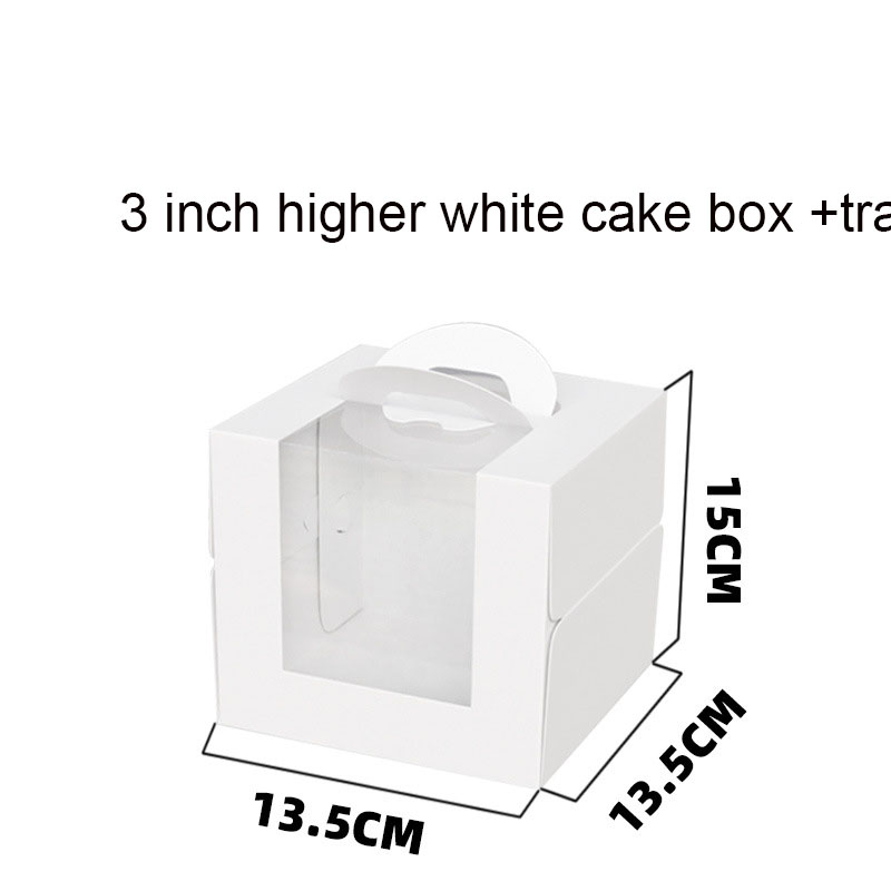 Big Transparent Window Disposable Cake Box for Birthday Cake in Bakery Shop