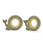 Silicone LFGB Organic Baby Teething Toy 9cm For Achy Gums