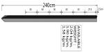 1.86kg Y Steel Fence Post for Australia Market Black Coated