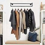 Wall-Mounted Clothes Rack Industrial Pipe Clothes Hanging Bar
