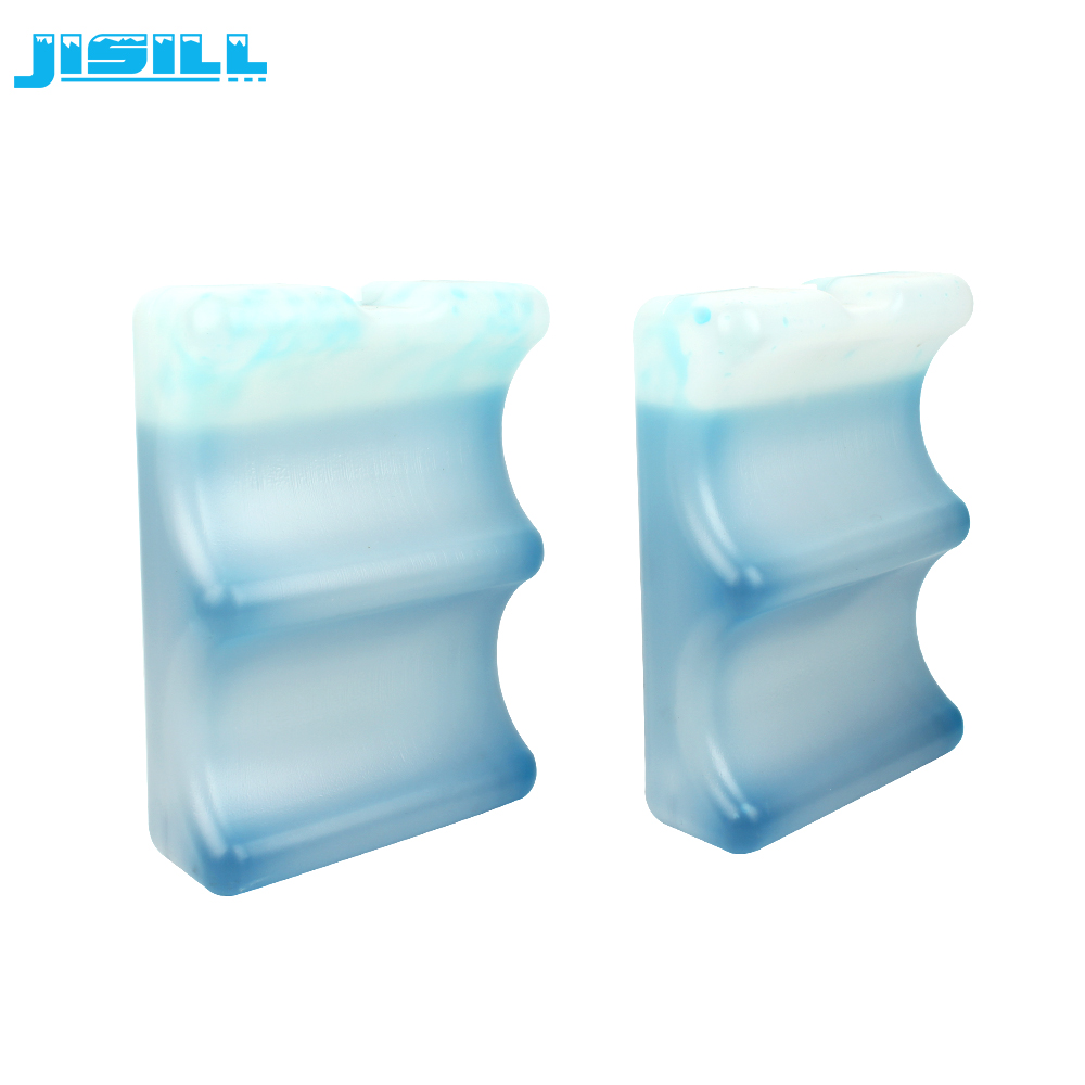 Wholesale HDPE Plastic Wine Bottle Carrier 4 Packs Wave Shaped Cooler Ice Pack