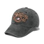 Vintage Washed Cotton Baseball Cap With American Flag and 1846 Letters