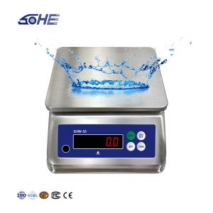 Quality AV220V/50HZ Double Screen Stainless Steel Waterproof Table Electronic Scale 15kg wholesale