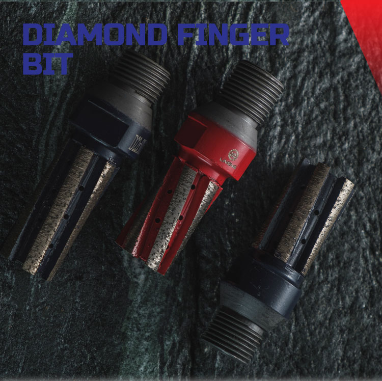 4 Types Diamond Tools Vacuum Brazed Finger Bits for Porcelain Tile Hole Drilling