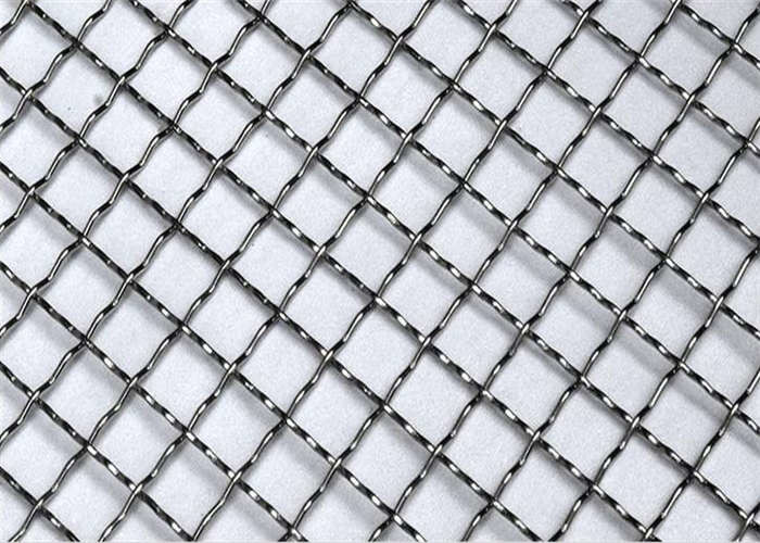 Weaving BBQ Grill Net Stainless Steel Crimped Wire Mesh For Food