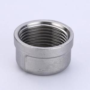 Quality Standard 2 Inch Female Connection Stainless Steel Round Cap for Pipe End Fitting wholesale