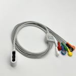7 Lead Holter Cable For GE SEER 1000 Snap Connector 2104813-001 1.1m
