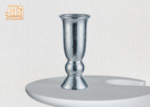 Quality Mosaic Glass Table Vase Homewares Decorative Items Silver Floor Vase For Living Room wholesale