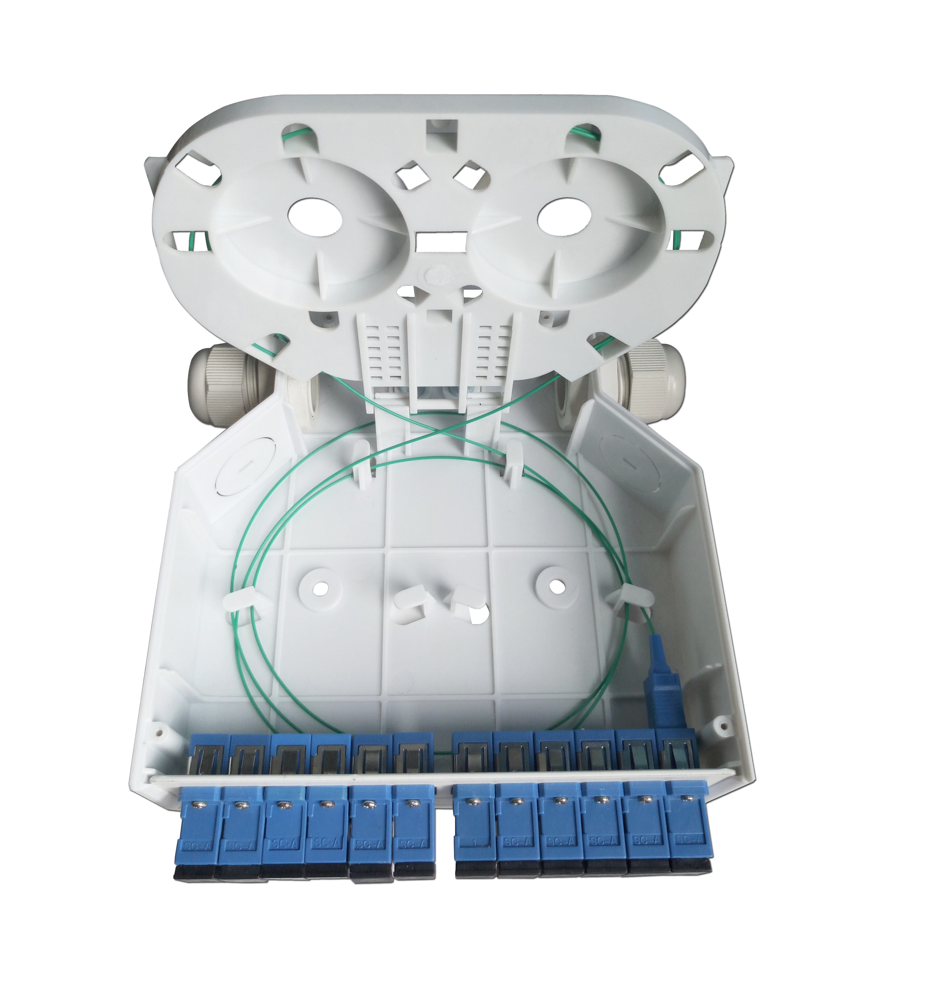 CATV 12 Ports Ftth Terminal Box With SC Adapter