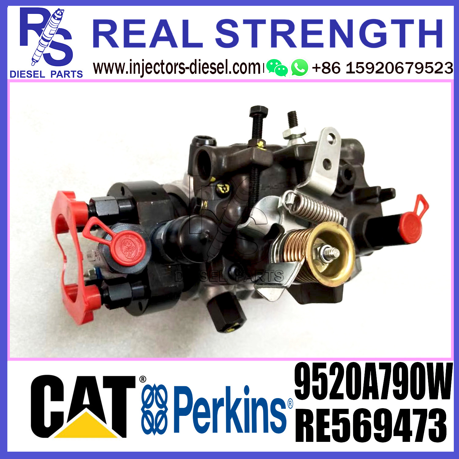 DELPHI 4-cylinder Diesel Fuel Injector Pump 9520A790W RE569473