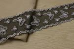80mm Width Black And White Lace Trim Multifunctional Watersoluble