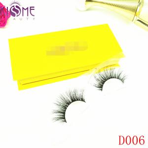 Quality Cruelty - Free Real Mink Individual Lashes Clear Band For Party Makeup D006 wholesale